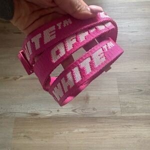 Off-White Pink Kids Belt
